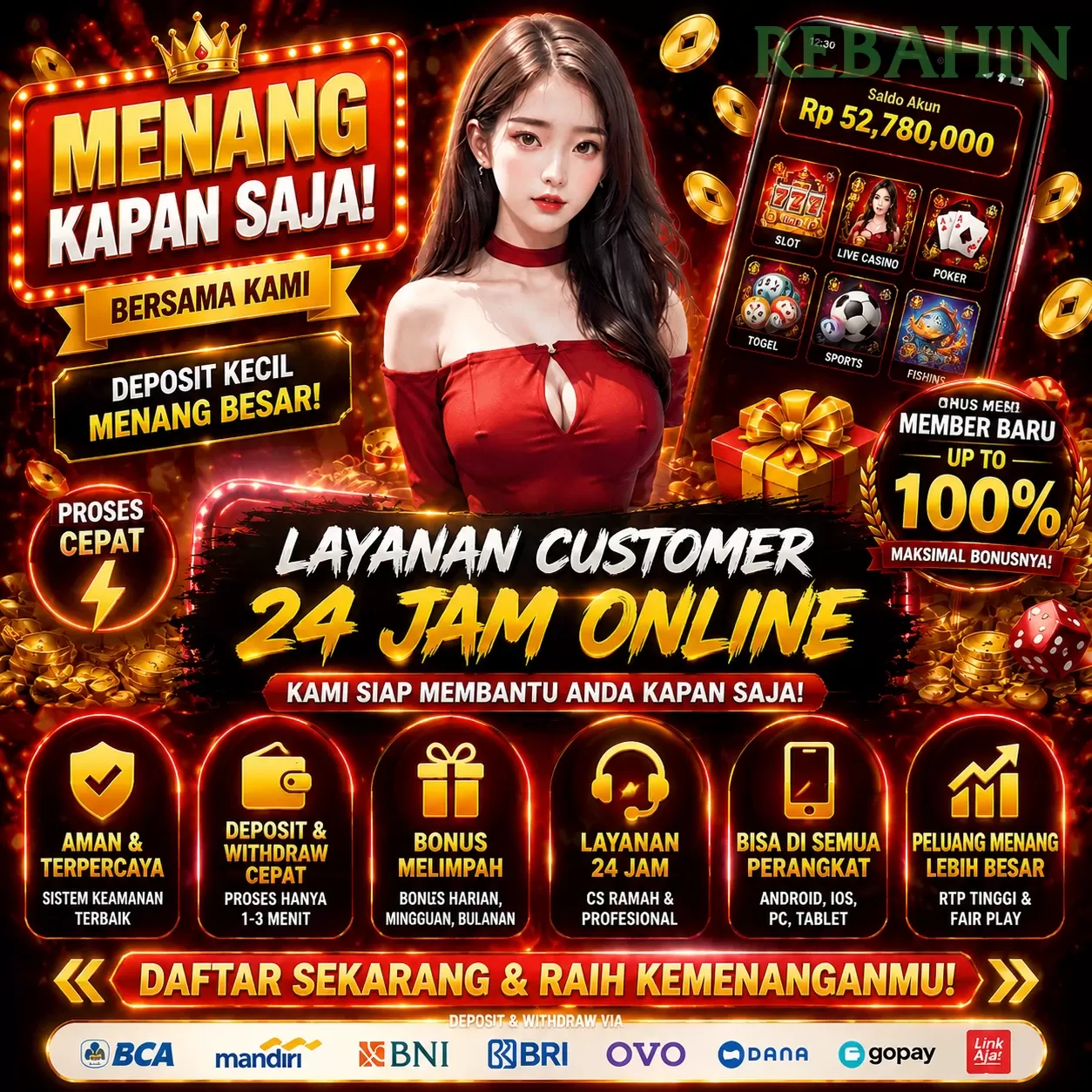 WELCOME BONUS NEW MEMBER 50_ promotion image